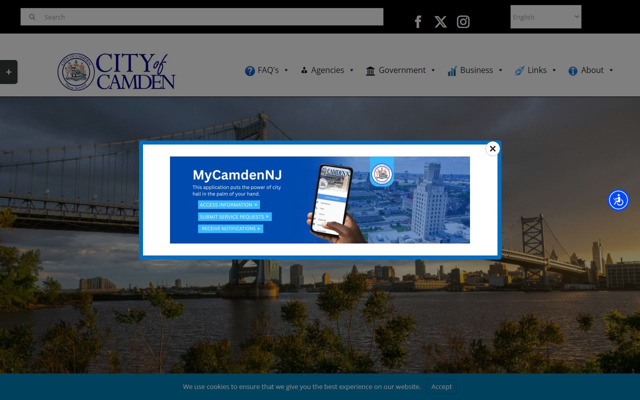 City of Camden Office of Assessments for property tax records
