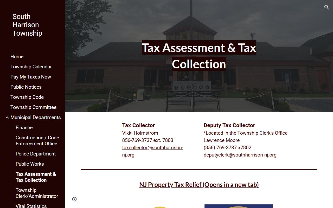 Gloucester County tax assessment office for property tax records